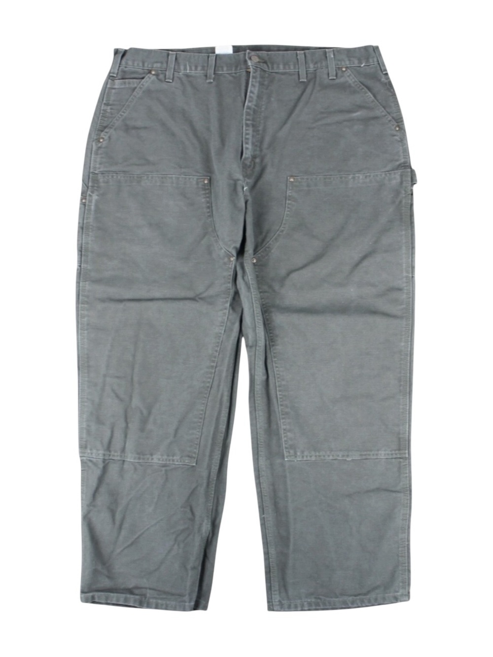 Carhartt Double Knee‎ B136 MOS Work Pants Green Canvas Carpenter Size 44x30